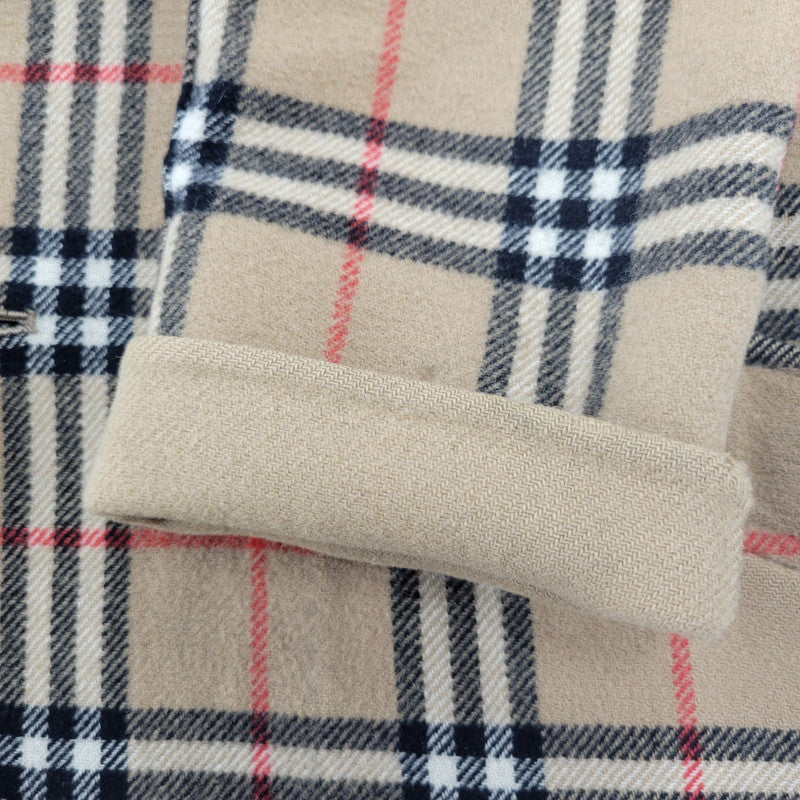 【現状渡し品】【レディース】 OLD BURBERRYS オールド バーバリーズ 白タグ ノバチェック リバーシブル ウール コート 168-260908-yn-06-izu サイズ：S カラー：キャメル 万代Net店