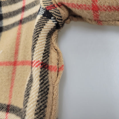 【現状渡し品】【レディース】 OLD BURBERRYS オールド バーバリーズ 白タグ ノバチェック リバーシブル ウール コート 168-260908-yn-06-izu サイズ：S カラー：キャメル 万代Net店