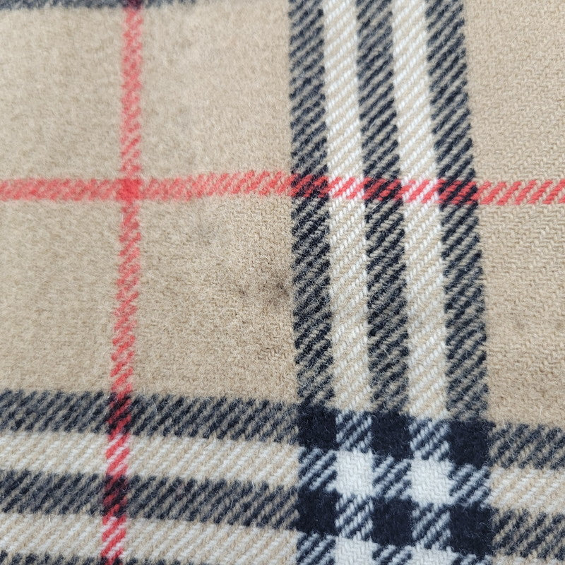 【現状渡し品】【レディース】 OLD BURBERRYS オールド バーバリーズ 白タグ ノバチェック リバーシブル ウール コート 168-260908-yn-06-izu サイズ：S カラー：キャメル 万代Net店