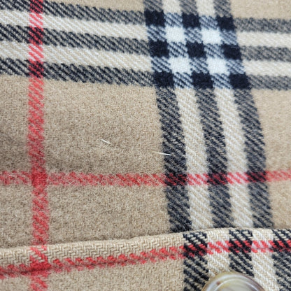 【現状渡し品】【レディース】 OLD BURBERRYS オールド バーバリーズ 白タグ ノバチェック リバーシブル ウール コート 168-260908-yn-06-izu サイズ：S カラー：キャメル 万代Net店