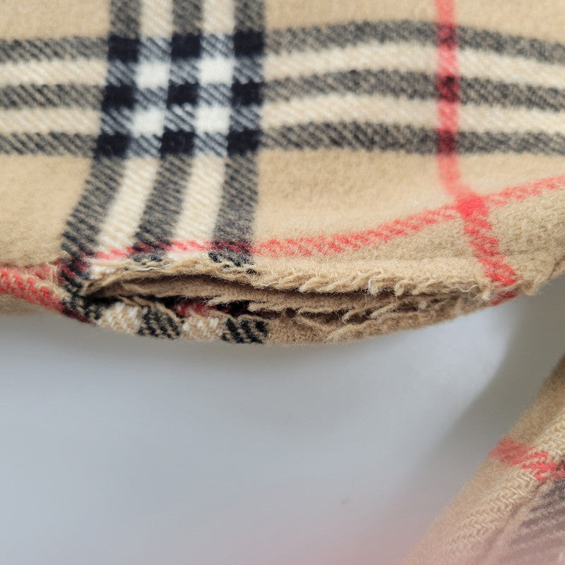 【現状渡し品】【レディース】 OLD BURBERRYS オールド バーバリーズ 白タグ ノバチェック リバーシブル ウール コート 168-260908-yn-06-izu サイズ：S カラー：キャメル 万代Net店