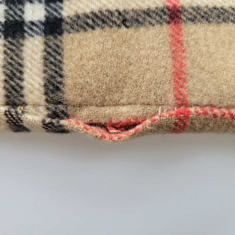 【現状渡し品】【レディース】 OLD BURBERRYS オールド バーバリーズ 白タグ ノバチェック リバーシブル ウール コート 168-260908-yn-06-izu サイズ：S カラー：キャメル 万代Net店