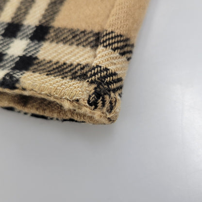 【現状渡し品】【レディース】 OLD BURBERRYS オールド バーバリーズ 白タグ ノバチェック リバーシブル ウール コート 168-260908-yn-06-izu サイズ：S カラー：キャメル 万代Net店