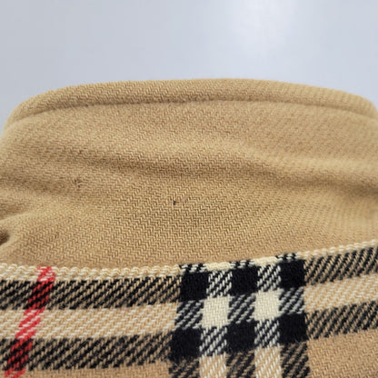 【現状渡し品】【レディース】 OLD BURBERRYS オールド バーバリーズ 白タグ ノバチェック リバーシブル ウール コート 168-260908-yn-06-izu サイズ：S カラー：キャメル 万代Net店