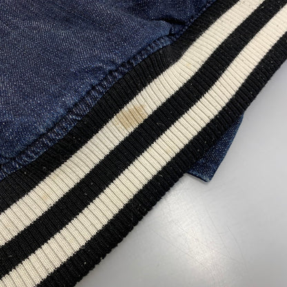 【中古品】【メンズ】 MISHKA ミシカ DENIM STADIUM JACKET デニム スタジアムジャケット スタジャン 142-260914-as-06-izu サイズ：XL カラー：インディゴ×ブラック 万代Net店