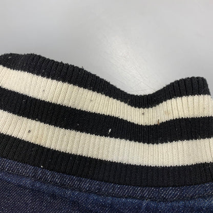 【中古品】【メンズ】 MISHKA ミシカ DENIM STADIUM JACKET デニム スタジアムジャケット スタジャン 142-260914-as-06-izu サイズ：XL カラー：インディゴ×ブラック 万代Net店