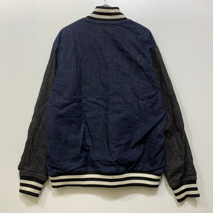 【中古品】【メンズ】 MISHKA ミシカ DENIM STADIUM JACKET デニム スタジアムジャケット スタジャン 142-260914-as-06-izu サイズ：XL カラー：インディゴ×ブラック 万代Net店