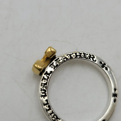 【中古品】【メンズ/レディース】 BILL WALL LEATHER ビルウォールレザー × BEAMS ビームス HORSESHOE STACK RING ホースシュー スタック リング 指輪 アクセサリー 192-260907-as-06-izu カラー：シルバー×ゴールド 万代Net店