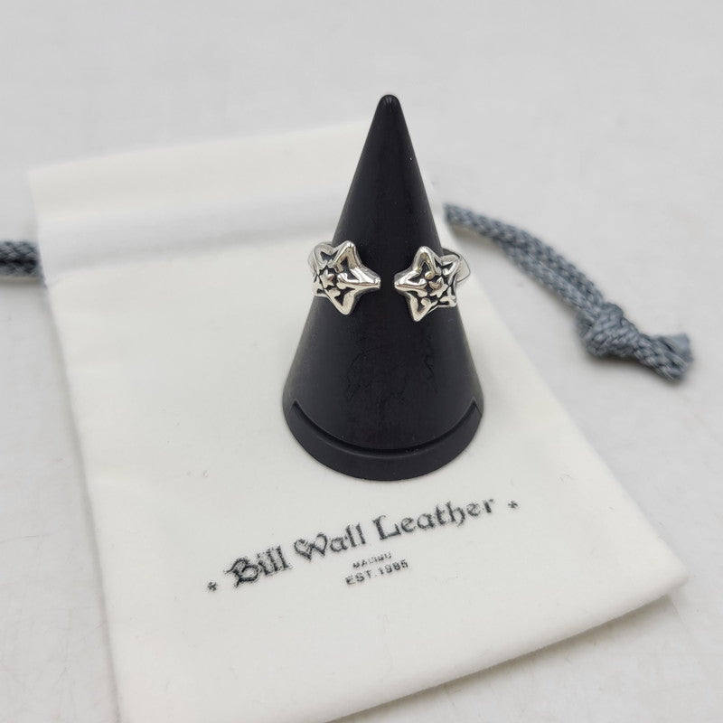 【中古品】【メンズ/レディース】 BILL WALL LEATHER ビルウォールレザー × BEAMS ビームス DOUBLE STAR FREE RING ダブル スター リング 指輪 アクセサリー 192-260907-as-05-izu カラー：シルバー 万代Net店