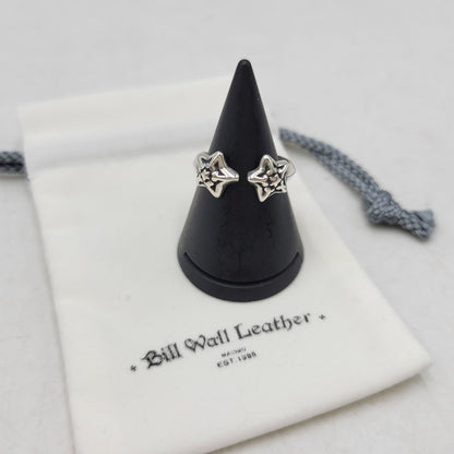 【中古品】【メンズ/レディース】 BILL WALL LEATHER ビルウォールレザー × BEAMS ビームス DOUBLE STAR FREE RING ダブル スター リング 指輪 アクセサリー 192-260907-as-05-izu カラー：シルバー 万代Net店