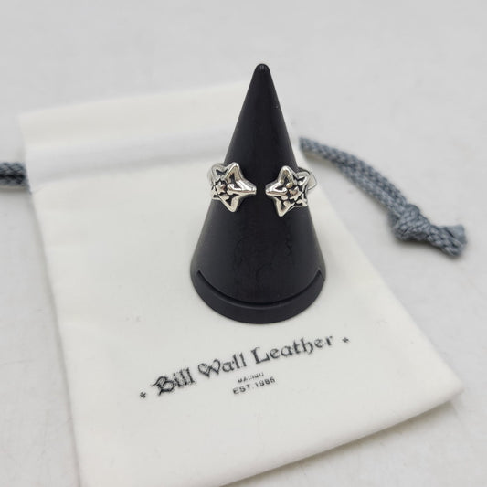 【中古品】【メンズ/レディース】 BILL WALL LEATHER ビルウォールレザー × BEAMS ビームス DOUBLE STAR FREE RING ダブル スター リング 指輪 アクセサリー 192-260907-as-05-izu カラー：シルバー 万代Net店