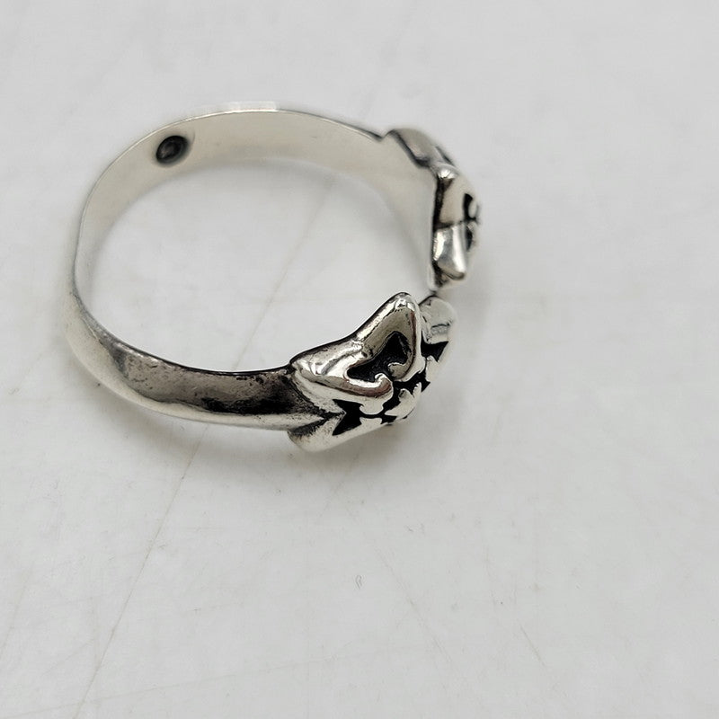 【中古品】【メンズ/レディース】 BILL WALL LEATHER ビルウォールレザー × BEAMS ビームス DOUBLE STAR FREE RING ダブル スター リング 指輪 アクセサリー 192-260907-as-05-izu カラー：シルバー 万代Net店