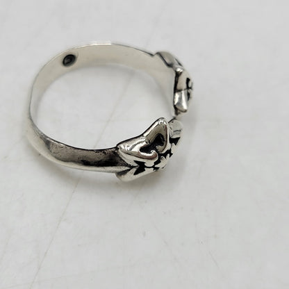 【中古品】【メンズ/レディース】 BILL WALL LEATHER ビルウォールレザー × BEAMS ビームス DOUBLE STAR FREE RING ダブル スター リング 指輪 アクセサリー 192-260907-as-05-izu カラー：シルバー 万代Net店