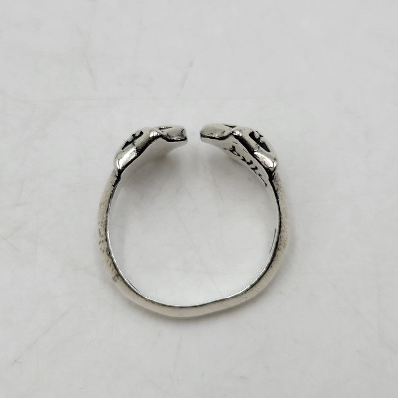 【中古品】【メンズ/レディース】 BILL WALL LEATHER ビルウォールレザー × BEAMS ビームス DOUBLE STAR FREE RING ダブル スター リング 指輪 アクセサリー 192-260907-as-05-izu カラー：シルバー 万代Net店