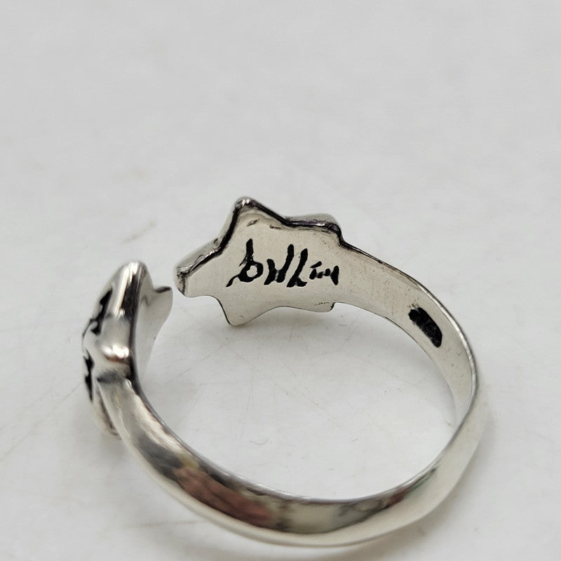 【中古品】【メンズ/レディース】 BILL WALL LEATHER ビルウォールレザー × BEAMS ビームス DOUBLE STAR FREE RING ダブル スター リング 指輪 アクセサリー 192-260907-as-05-izu カラー：シルバー 万代Net店