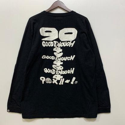 【中古品】【メンズ】 GOODENOUGH グッドイナフ DEBUT デビュー L S ロングスリーブ TEE Tシャツ トップス 長袖 142-260918-ya-18-izu サイズ：XL カラー：ブラック 万代Net店