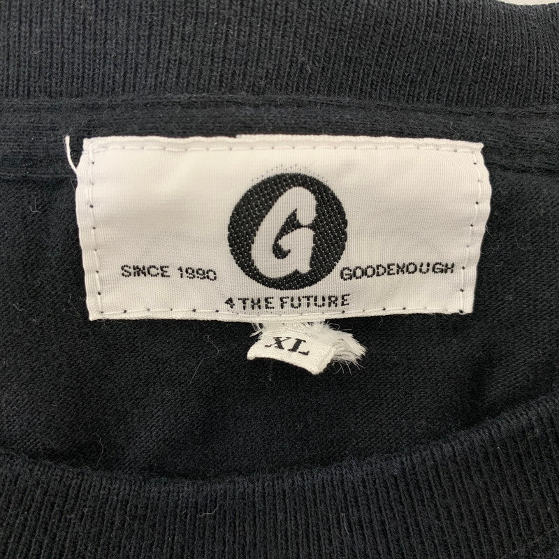【中古品】【メンズ】 GOODENOUGH グッドイナフ DEBUT デビュー L S ロングスリーブ TEE Tシャツ トップス 長袖 142-260918-ya-18-izu サイズ：XL カラー：ブラック 万代Net店