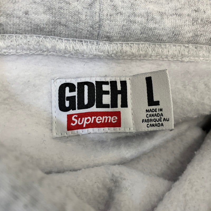 【中古品】【メンズ】 SUPREME シュプリーム × GOODENOUGH グッドイナフ HOODED SWEATSHIRT フーデッド スウェットシャツ パーカー トップス 149-260907-kh-11-izu サイズ：L カラー：グレー 万代Net店