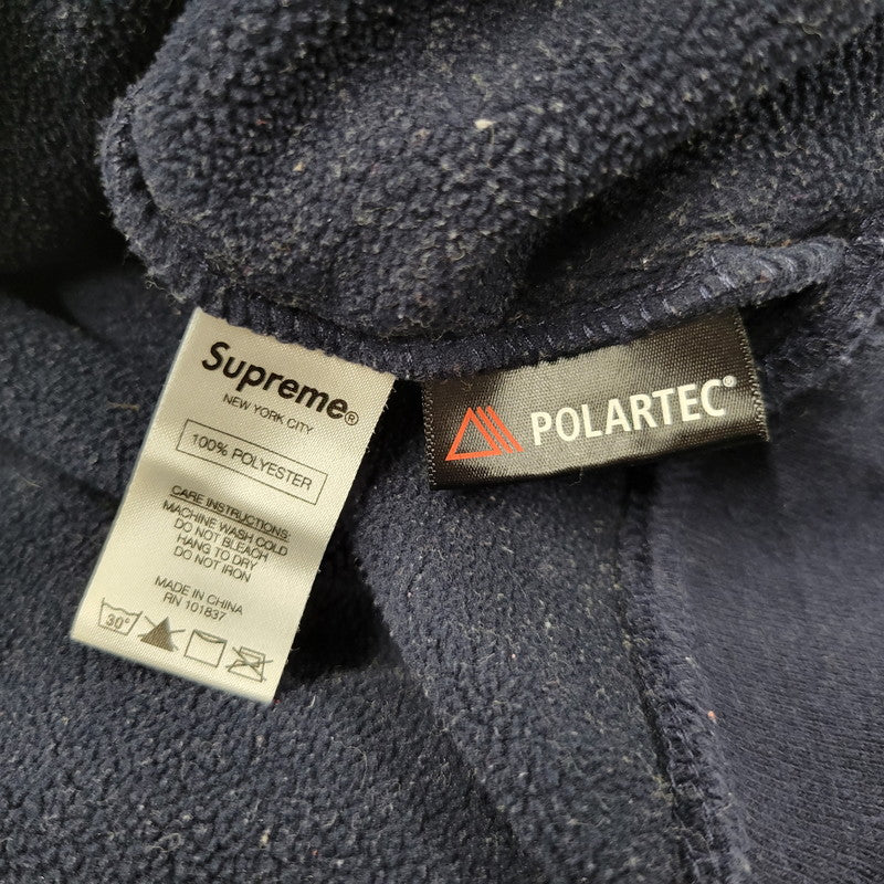 【中古品】【メンズ】 SUPREME シュプリーム POLARTEC HOODED SWEATSHIRT ポーラテック フーデッド スウェットシャツ アウター 149-260908-kh-03-izu サイズ：XL カラー：ネイビー 万代Net店