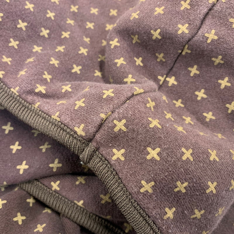 【中古品】【メンズ】 GOODENOUGH グッドイナフ GE-154010 CROSS DOT HOODED SWEATSHIRT クロス ドット フーデッド スウェットシャツ トップス 142-260907-kh-01-izu サイズ：XL カラー：ブラウン 万代Net店