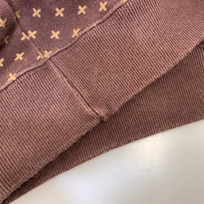 【中古品】【メンズ】 GOODENOUGH グッドイナフ GE-154010 CROSS DOT HOODED SWEATSHIRT クロス ドット フーデッド スウェットシャツ トップス 142-260907-kh-01-izu サイズ：XL カラー：ブラウン 万代Net店
