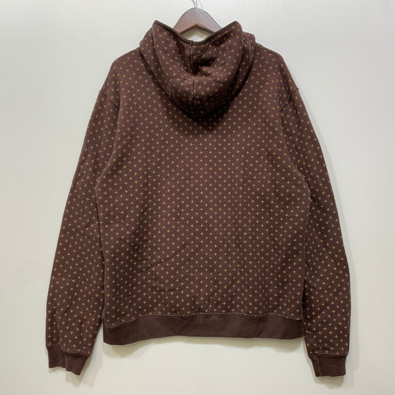 【中古品】【メンズ】 GOODENOUGH グッドイナフ GE-154010 CROSS DOT HOODED SWEATSHIRT クロス ドット フーデッド スウェットシャツ トップス 142-260907-kh-01-izu サイズ：XL カラー：ブラウン 万代Net店