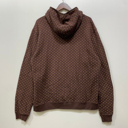 【中古品】【メンズ】 GOODENOUGH グッドイナフ GE-154010 CROSS DOT HOODED SWEATSHIRT クロス ドット フーデッド スウェットシャツ トップス 142-260907-kh-01-izu サイズ：XL カラー：ブラウン 万代Net店