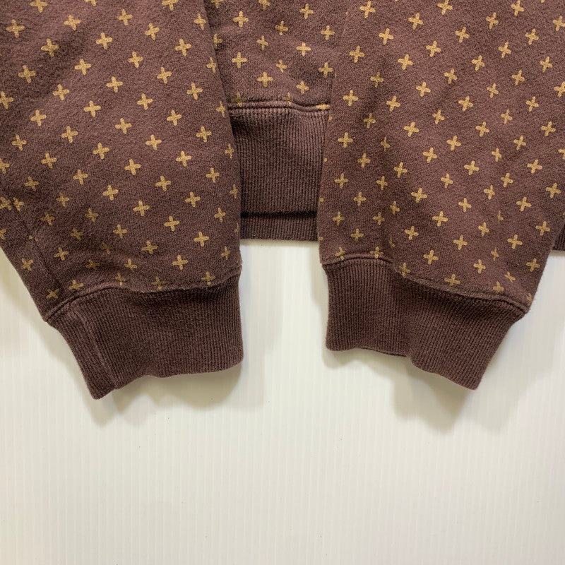 【中古品】【メンズ】 GOODENOUGH グッドイナフ GE-154010 CROSS DOT HOODED SWEATSHIRT クロス ドット フーデッド スウェットシャツ トップス 142-260907-kh-01-izu サイズ：XL カラー：ブラウン 万代Net店