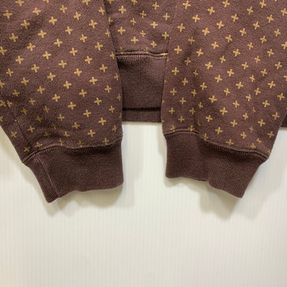 【中古品】【メンズ】 GOODENOUGH グッドイナフ GE-154010 CROSS DOT HOODED SWEATSHIRT クロス ドット フーデッド スウェットシャツ トップス 142-260907-kh-01-izu サイズ：XL カラー：ブラウン 万代Net店