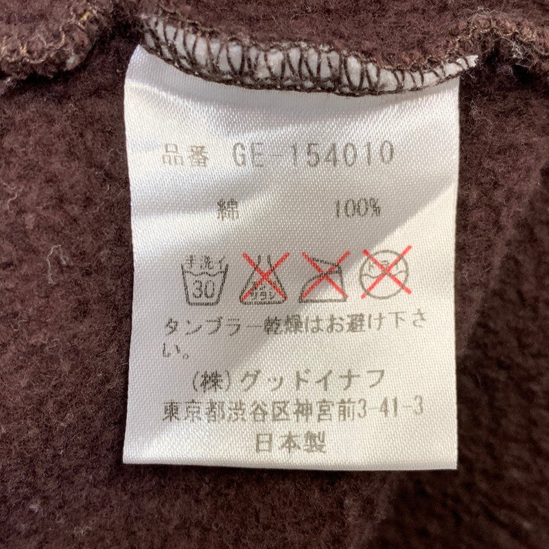 【中古品】【メンズ】 GOODENOUGH グッドイナフ GE-154010 CROSS DOT HOODED SWEATSHIRT クロス ドット フーデッド スウェットシャツ トップス 142-260907-kh-01-izu サイズ：XL カラー：ブラウン 万代Net店
