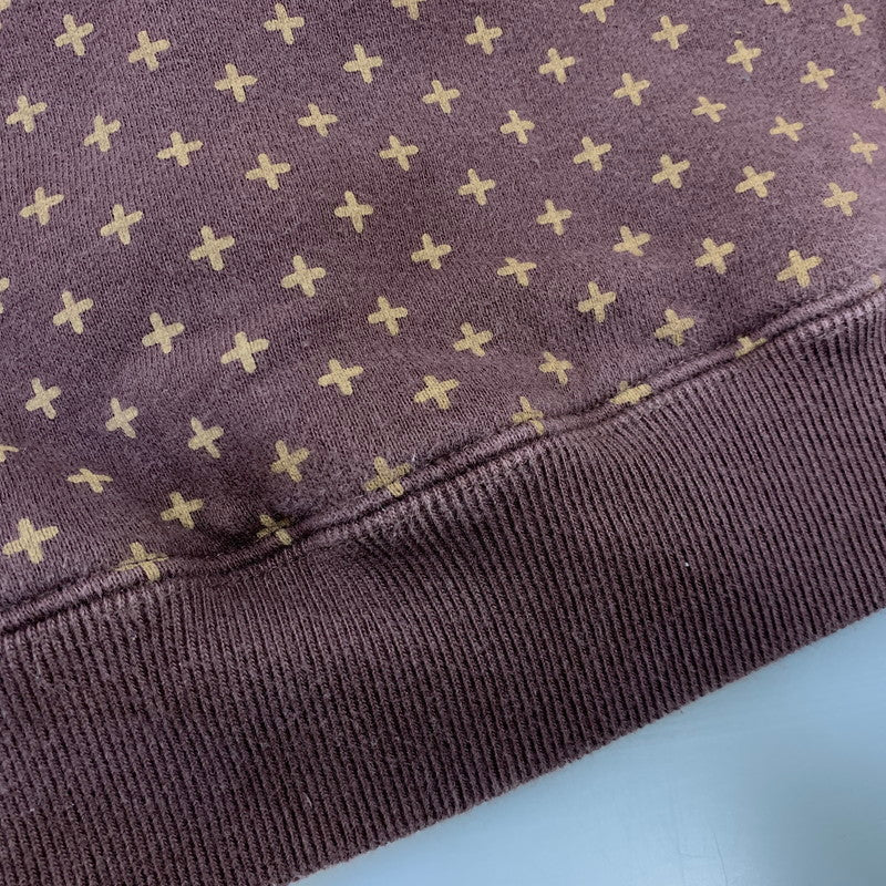 【中古品】【メンズ】 GOODENOUGH グッドイナフ GE-154010 CROSS DOT HOODED SWEATSHIRT クロス ドット フーデッド スウェットシャツ トップス 142-260907-kh-01-izu サイズ：XL カラー：ブラウン 万代Net店