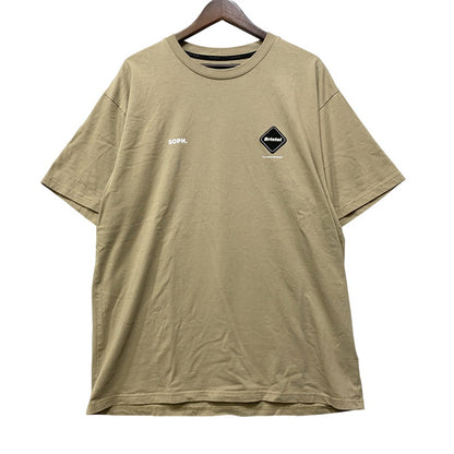 【中古品】【メンズ】 F.C.REAL BRISTOL エフシー・レアル・ブリストル FCRB-252144 AUTHENTIC オーセンティックS S ショートスリーブ TEE Tシャツ トップス 半袖 142-260918-ya-17-izu サイズ：XXL カラー：ベージュ 万代Net店