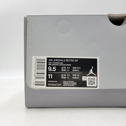 【中古品】【メンズ】 NIKE ナイキ × UNION ユニオン AIR JORDAN 2 RETRO SP DN3802-001 エア ジョーダン 2 レトロ SP スニーカー 靴 160-260907-as-08-izu サイズ：27.5cm カラー：GREY FOG/SIREN RED 万代Net店
