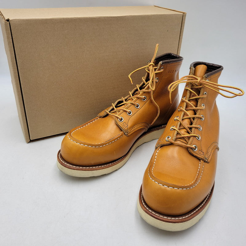 【中古品】【メンズ】 RED WING レッドウィング IRISH SETTER 6' MOC-TOE 9875 アイリッシュセッター モックトゥ 復刻刺繍犬タグ USA製 ブーツ 靴 164-260907-as-13-izu サイズ：10 カラー：GOLD RUSSET 万代Net店