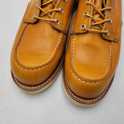 【中古品】【メンズ】 RED WING レッドウィング IRISH SETTER 6' MOC-TOE 9875 アイリッシュセッター モックトゥ 復刻刺繍犬タグ USA製 ブーツ 靴 164-260907-as-13-izu サイズ：10 カラー：GOLD RUSSET 万代Net店