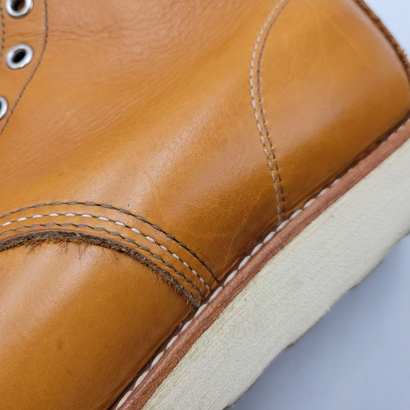 【中古品】【メンズ】 RED WING レッドウィング IRISH SETTER 6' MOC-TOE 9875 アイリッシュセッター モックトゥ 復刻刺繍犬タグ USA製 ブーツ 靴 164-260907-as-13-izu サイズ：10 カラー：GOLD RUSSET 万代Net店
