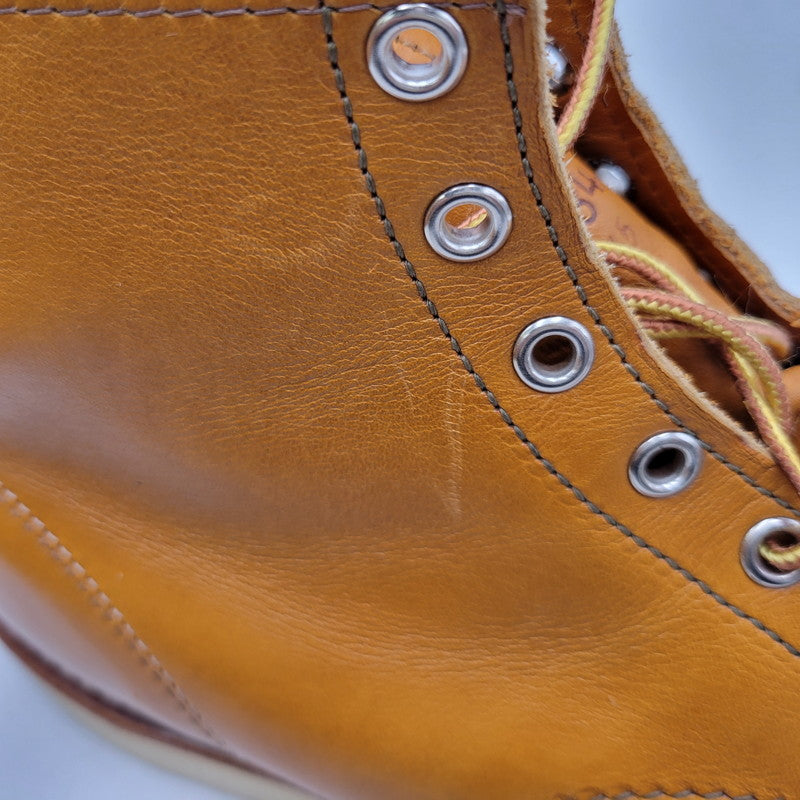 【中古品】【メンズ】 RED WING レッドウィング IRISH SETTER 6' MOC-TOE 9875 アイリッシュセッター モックトゥ 復刻刺繍犬タグ USA製 ブーツ 靴 164-260907-as-13-izu サイズ：10 カラー：GOLD RUSSET 万代Net店