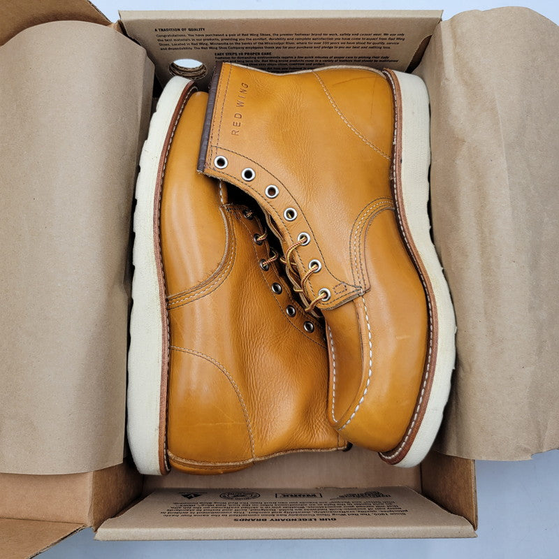 【中古品】【メンズ】 RED WING レッドウィング IRISH SETTER 6' MOC-TOE 9875 アイリッシュセッター モックトゥ 復刻刺繍犬タグ USA製 ブーツ 靴 164-260907-as-13-izu サイズ：10 カラー：GOLD RUSSET 万代Net店