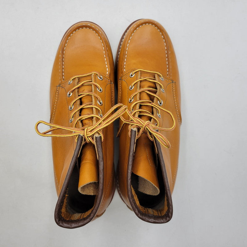 【中古品】【メンズ】 RED WING レッドウィング IRISH SETTER 6' MOC-TOE 9875 アイリッシュセッター モックトゥ 復刻刺繍犬タグ USA製 ブーツ 靴 164-260907-as-13-izu サイズ：10 カラー：GOLD RUSSET 万代Net店