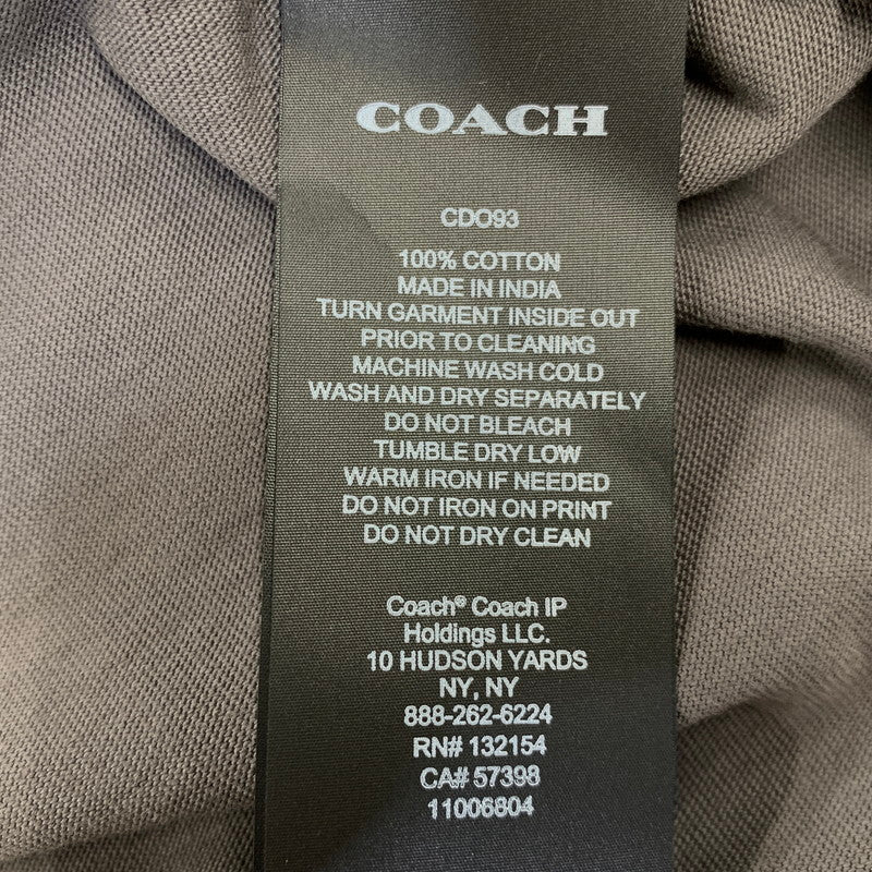 【中古品】【メンズ】 COACH コーチ CDO93 DICE RELAXED TEE コーチ ダイス リラックスド Tシャツ トップス 半袖 141-260918-ya-19-izu サイズ：M カラー：グレー 万代Net店