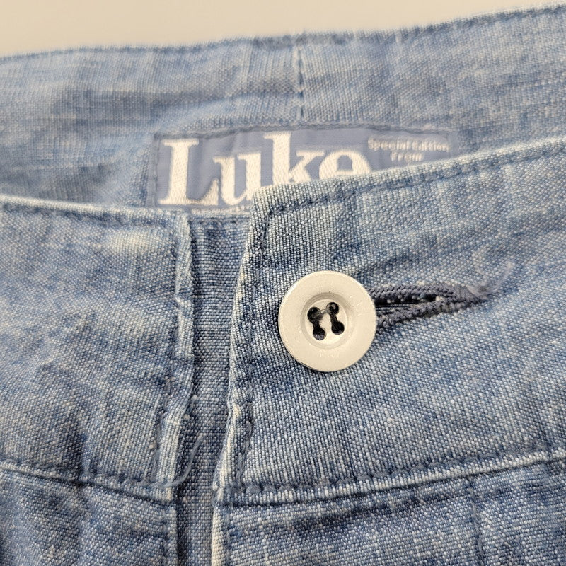 【現状渡し品】【メンズ】 GOODENOUGH グッドイナフ LUKE 90S LINE PANTS ライン パンツ ボトムス 153-260908-yn-01-izu サイズ：M カラー：ブルー 万代Net店