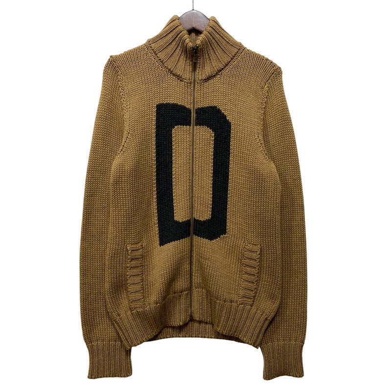 【中古品】【メンズ】 DOLCE&GABBANA ドルチェアンドガッバーナ DG LOGO DRIVERS KNIT ロゴ ドライバーズ ニット トップス 141-260906-kh-02-izu サイズ：48 カラー：ブラウン 万代Net店