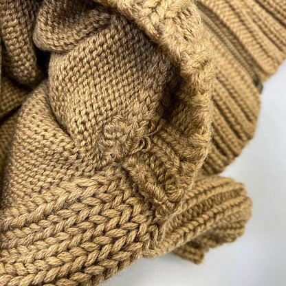 【中古品】【メンズ】 DOLCE&GABBANA ドルチェアンドガッバーナ DG LOGO DRIVERS KNIT ロゴ ドライバーズ ニット トップス 141-260906-kh-02-izu サイズ：48 カラー：ブラウン 万代Net店