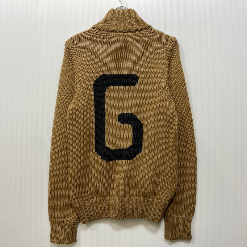 【中古品】【メンズ】 DOLCE&GABBANA ドルチェアンドガッバーナ DG LOGO DRIVERS KNIT ロゴ ドライバーズ ニット トップス 141-260906-kh-02-izu サイズ：48 カラー：ブラウン 万代Net店