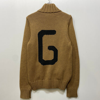 【中古品】【メンズ】 DOLCE&GABBANA ドルチェアンドガッバーナ DG LOGO DRIVERS KNIT ロゴ ドライバーズ ニット トップス 141-260906-kh-02-izu サイズ：48 カラー：ブラウン 万代Net店
