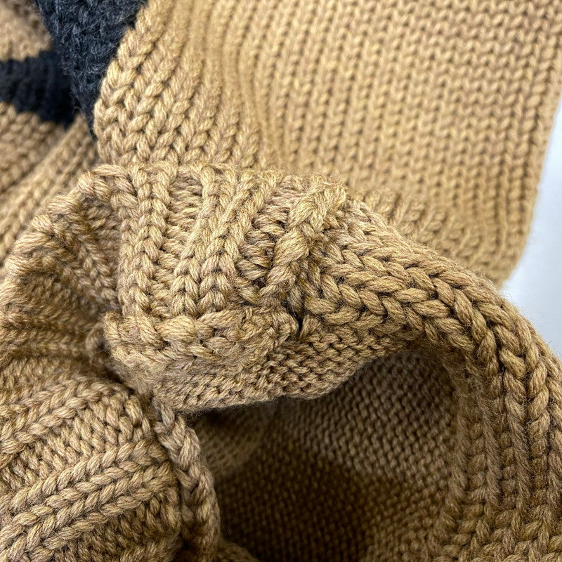 【中古品】【メンズ】 DOLCE&GABBANA ドルチェアンドガッバーナ DG LOGO DRIVERS KNIT ロゴ ドライバーズ ニット トップス 141-260906-kh-02-izu サイズ：48 カラー：ブラウン 万代Net店