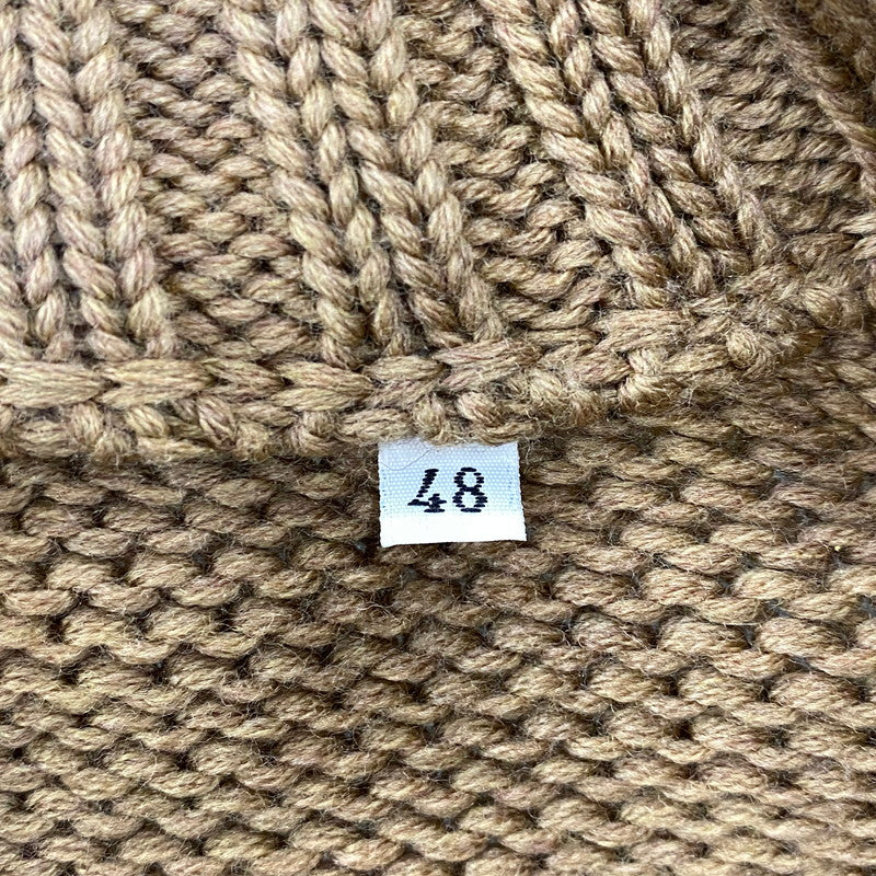 【中古品】【メンズ】 DOLCE&GABBANA ドルチェアンドガッバーナ DG LOGO DRIVERS KNIT ロゴ ドライバーズ ニット トップス 141-260906-kh-02-izu サイズ：48 カラー：ブラウン 万代Net店