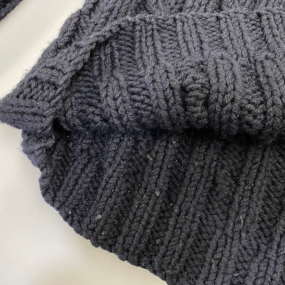 【中古品】【メンズ】 PRADA SPORT プラダ スポーツ TURTLE NECK WOOL CABLE KNIT タートル ネック ウール ケーブル ニット トップス 141-260906-kh-01-izu サイズ：50 カラー：ブラック 万代Net店