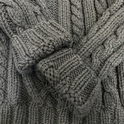 【中古品】【メンズ】 PRADA SPORT プラダ スポーツ TURTLE NECK WOOL CABLE KNIT タートル ネック ウール ケーブル ニット トップス 141-260906-kh-01-izu サイズ：50 カラー：ブラック 万代Net店