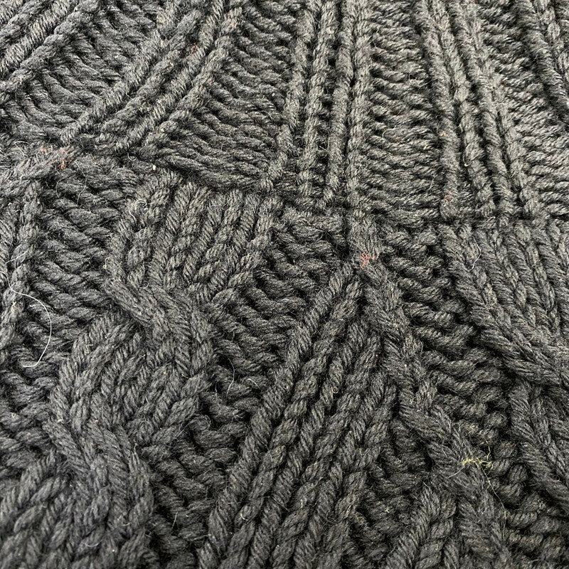 【中古品】【メンズ】 PRADA SPORT プラダ スポーツ TURTLE NECK WOOL CABLE KNIT タートル ネック ウール ケーブル ニット トップス 141-260906-kh-01-izu サイズ：50 カラー：ブラック 万代Net店